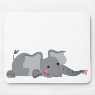 Niedlicher Cartoon Sneaky Elephant Mousepad