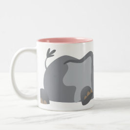 Niedlicher Cartoon Sneaky Elephant Tasse