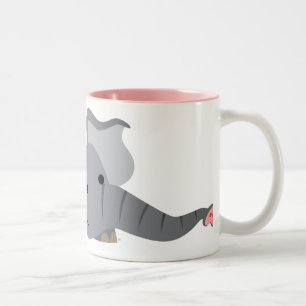 Niedlicher Cartoon Sneaky Elephant Tasse