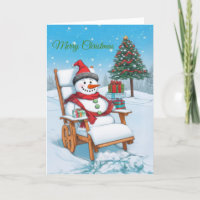 Niedlicher Cartoon Snowman