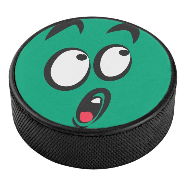 Niedlicher Cartoon Sonnenschein im Schock Eishockey Puck (3/4)