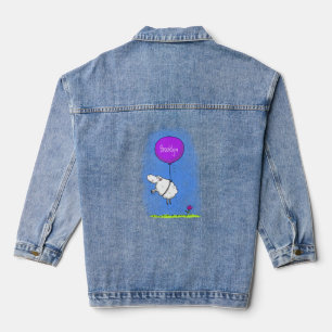 Niedlicher Cartoon Spaß Jeansjacke