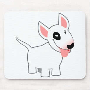 Niedlicher Cartoon-Stier-Terrier Mousepad