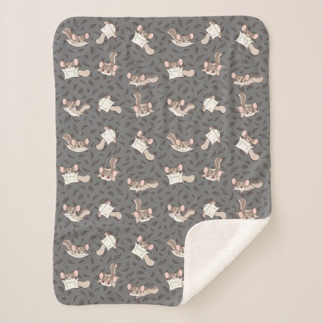 Niedlicher Cartoon Sugar Glider Sherpadecke (Vorderseite)