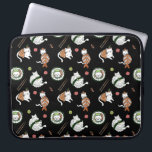 Niedlicher Cartoon Sushi Roll Cats Muster Laptopschutzhülle<br><div class="desc">Die niedlichen Sushi-Katzen schmücken sich! Fügen Sie Ihren Namen für eine personalisierte Touch hinzu. Fügen Sie diesem Design Ihre benutzerdefinierte Formulierung hinzu, indem Sie die "Diese Vorlage bearbeiten"-Felder auf der rechten Seite des Elements verwenden, oder klicken Sie auf die blaue Schaltfläche "Anpassen", um den Text anzuordnen, die Schriftart und Farben...</div>