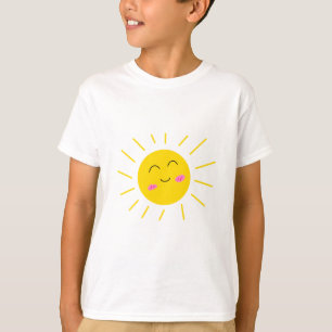 Niedlicher Cartoon Sweet Happy Playful Sun Kids Sh T-Shirt