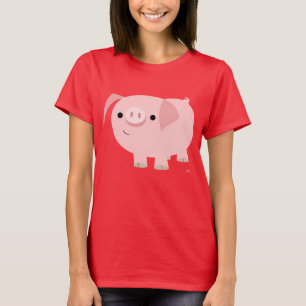 Niedlicher Cartoon T - Shirt Schweine