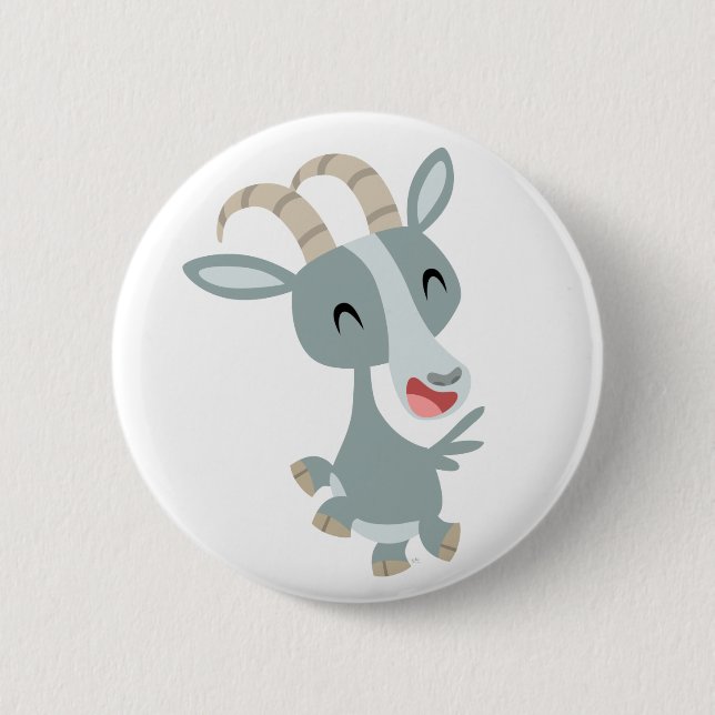 Niedlicher Cartoon-tänzelndes Button (Vorderseite)