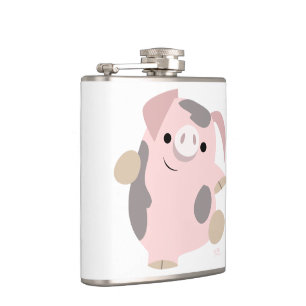 Niedlicher Cartoon Tanzflasche Flachmann