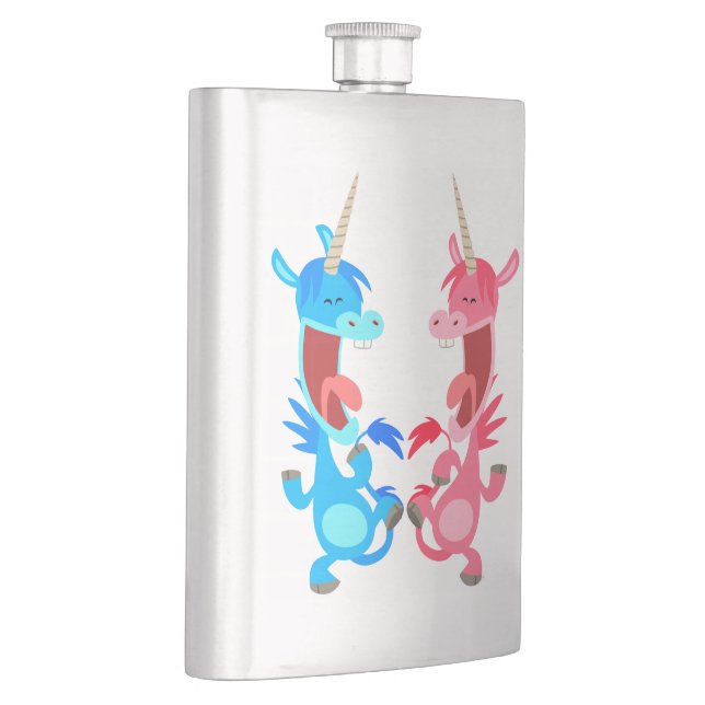 Niedlicher Cartoon Tanzuni Klassische Flasche Flachmann (Rechts)