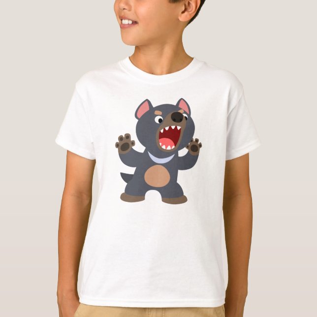 Niedlicher Cartoon-tasmanischer Teufel-KinderT - T-Shirt (Vorderseite)