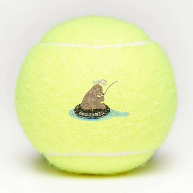 Niedlicher Cartoon Tennisbälle (Vorderseite)