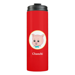 Niedlicher Cartoon Thermosbecher