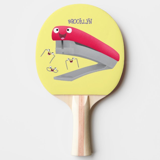 Niedlicher Cartoon Tischtennis Schläger (Vorderseite)