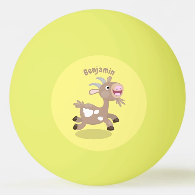 Niedlicher Cartoon Tischtennisball (Vorderseite)