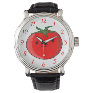 Niedlicher Cartoon Tomato Armbanduhr