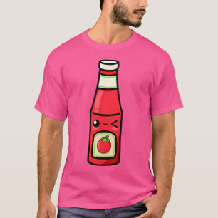 Niedlicher Cartoon Tomato Ketchup T-Shirt