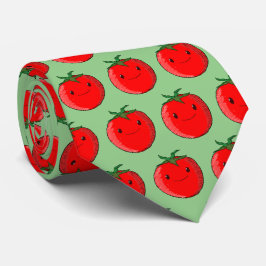 Niedlicher Cartoon Tomato Krawatte