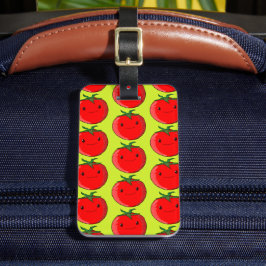 Niedlicher Cartoon Tomato Pattern Gepäckanhänger