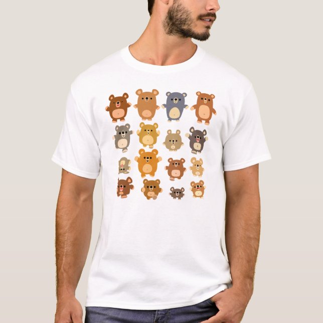 Niedlicher Cartoon trägt Frauen-T - Shirt (Vorderseite)