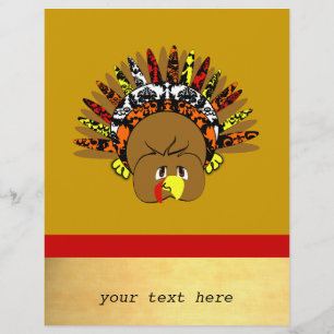 Niedlicher Cartoon Türkei Flyer