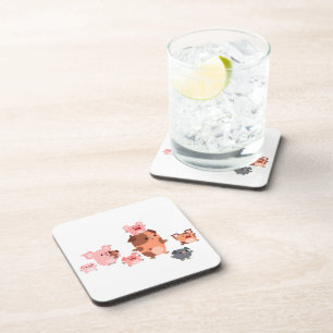 Niedlicher Cartoon Untersetzer  Set