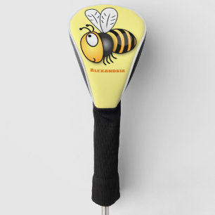 Niedlicher Cartoon von glücklicher Biene personali Golf Headcover