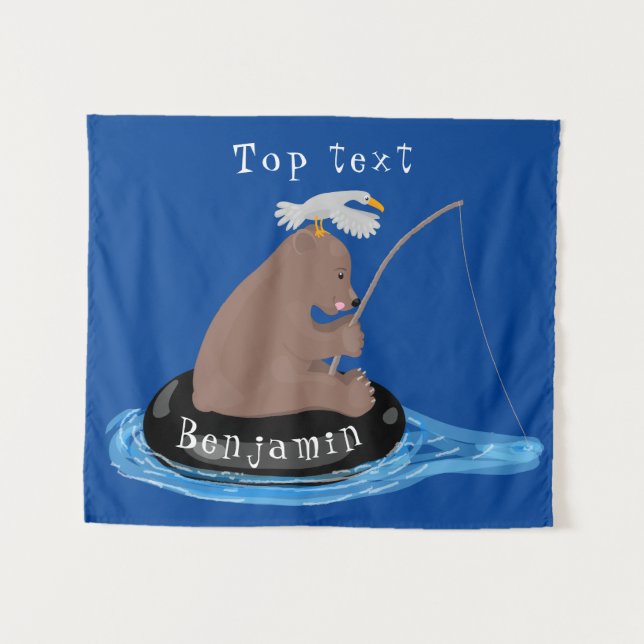 Niedlicher Cartoon Wandteppich (Vorderseite (Horizontal))