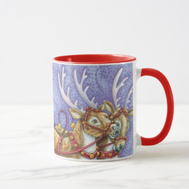 Niedlicher Cartoon Weihnachten Tasse (Rechts)