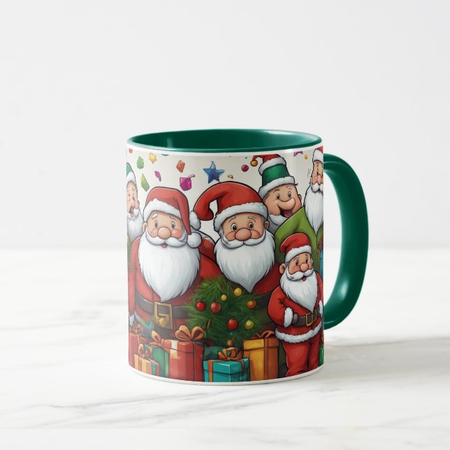Niedlicher Cartoon Weihnachts-Weihnachtszeit-Tasse Tasse (VorderseiteRechts)