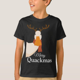 Niedlicher Cartoon Weihnachtsdute frohe Weihnachte T-Shirt