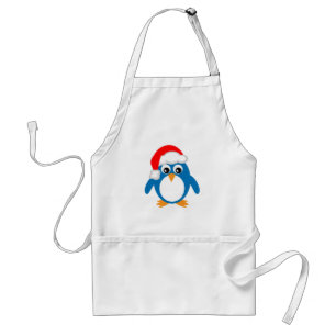Niedlicher Cartoon-WeihnachtssanktPenguin Schürze