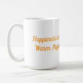 Niedlicher Cartoon-Welpe mit blauem Collar Kaffeetasse