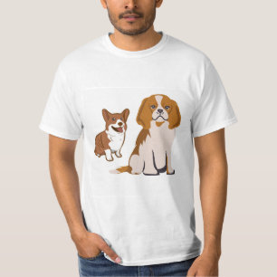 Niedlicher Cartoon Welpe mit großen Augen T-Shirt