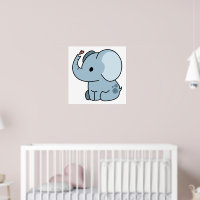 Niedlicher Cartoon Whimsical Elephant