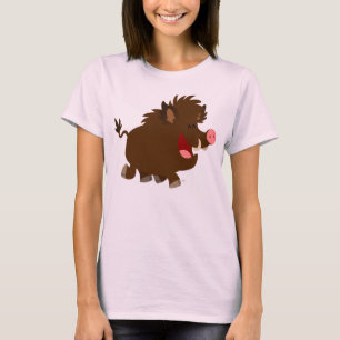 Niedlicher Cartoon Wilde Boare Women T - Shirt