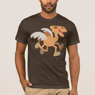 Niedlicher Cartoon Winged-Camel-T - Shirt