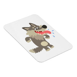 Niedlicher Cartoon Wolf Flexible Magnet