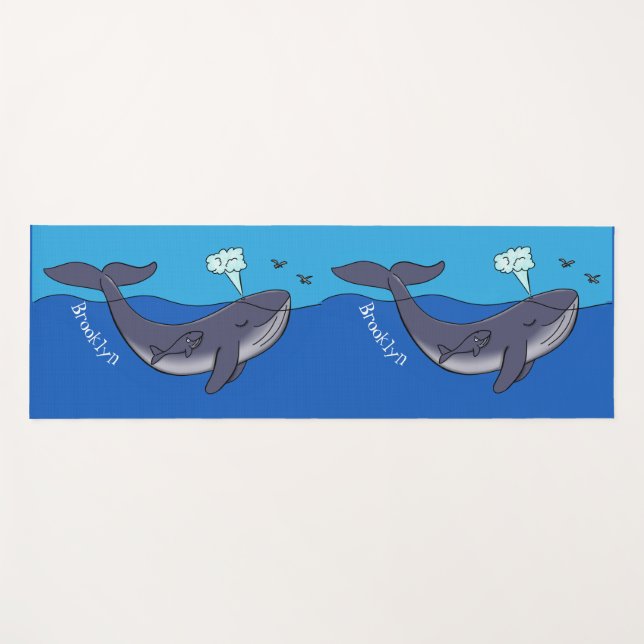 Niedlicher Cartoon Yogamatte (Vorderseite (Horizontal))