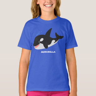 Niedlicher Cartoon zur Illustration von Wal T-Shirt