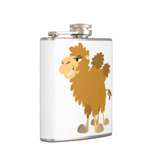 Niedlicher Cartoon Zwei-gedämmte Kamel-Hip-Flasche Flachmann