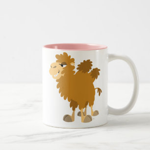 Niedlicher Cartoon Zwei-Humpte Kamel-Tasse Zweifarbige Tasse