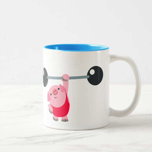 Niedlicher Cartoon Zweifarbige Tasse (Rechts)