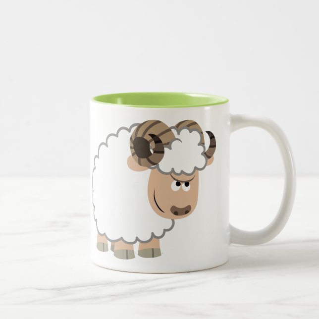 Niedlicher Cartoon Zweifarbige Tasse (Rechts)