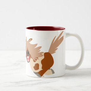 Niedlicher Cartoonglückliche Pinto-Pony-Tasse Zweifarbige Tasse