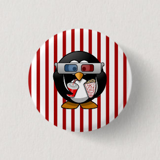 Niedlicher CartoonPenguin an den Filmen mit Button