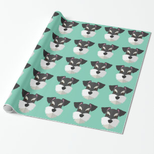 Niedlicher CartoonSchnauzer! Geschenkpapier