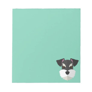 Niedlicher CartoonSchnauzer! Notizblock