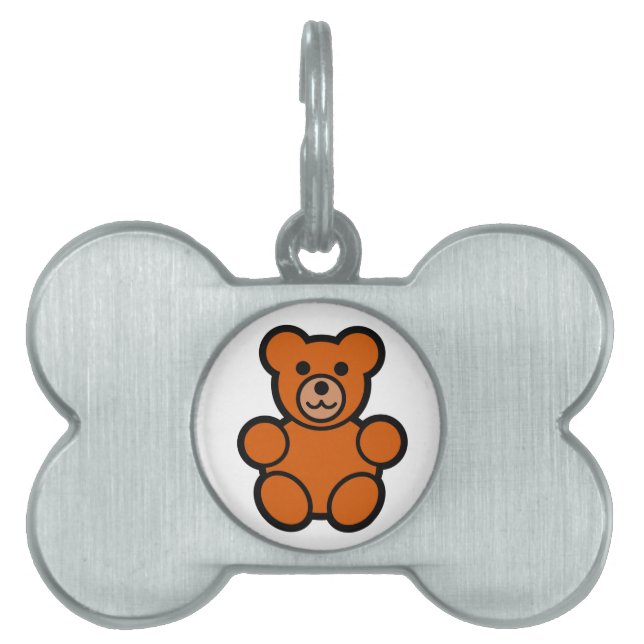 Niedlicher Cartoonteddy-Bär Tiermarke (Vorderseite)