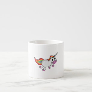 Niedlicher CartoonUnicorn Espressotasse